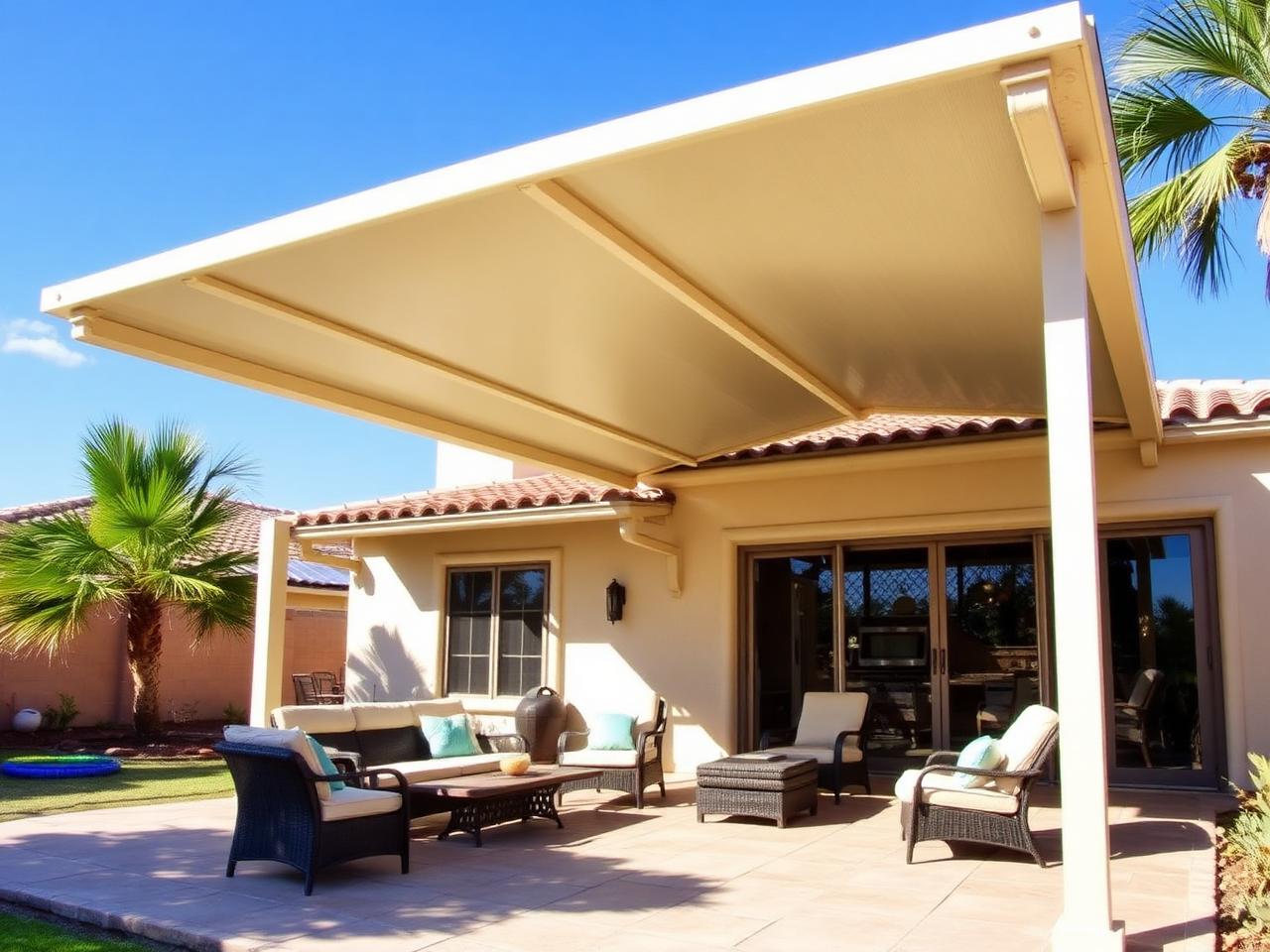 Solid Aluminum Patio Cover