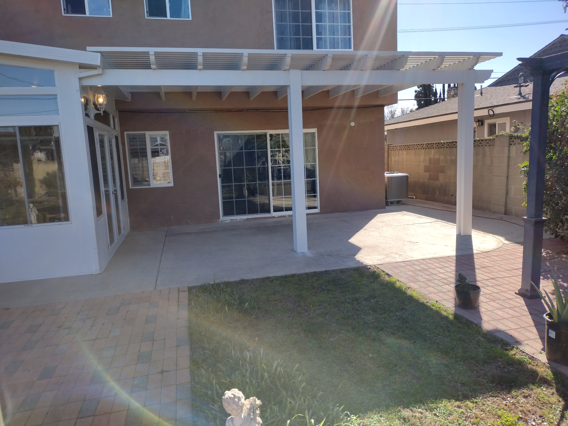 Open Lattice Patio Cover
