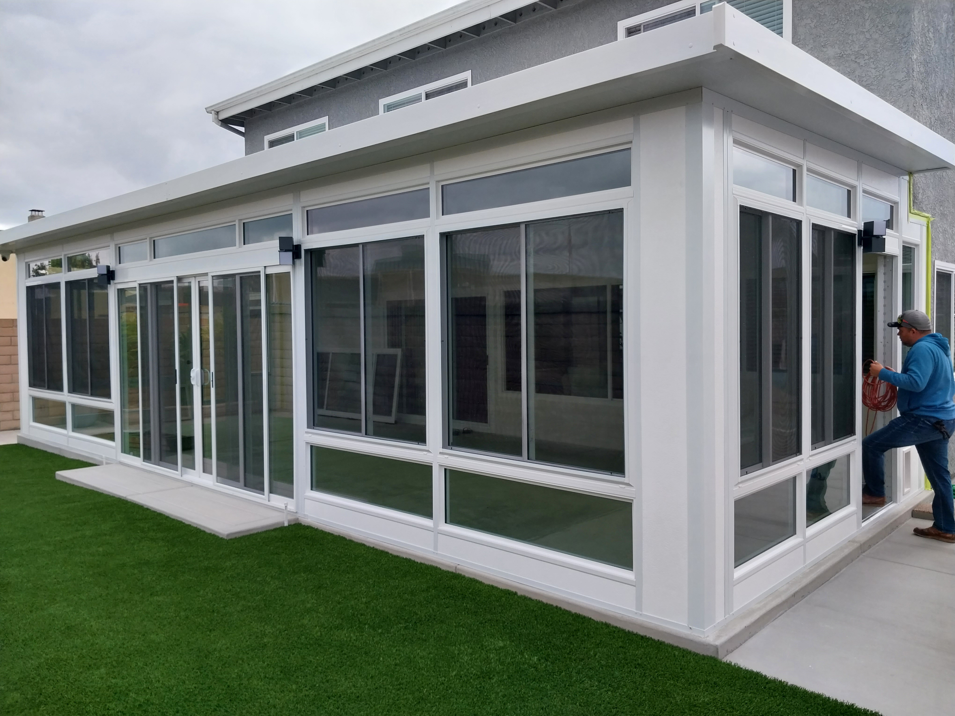 Modern Glass Sunroom Enclosure