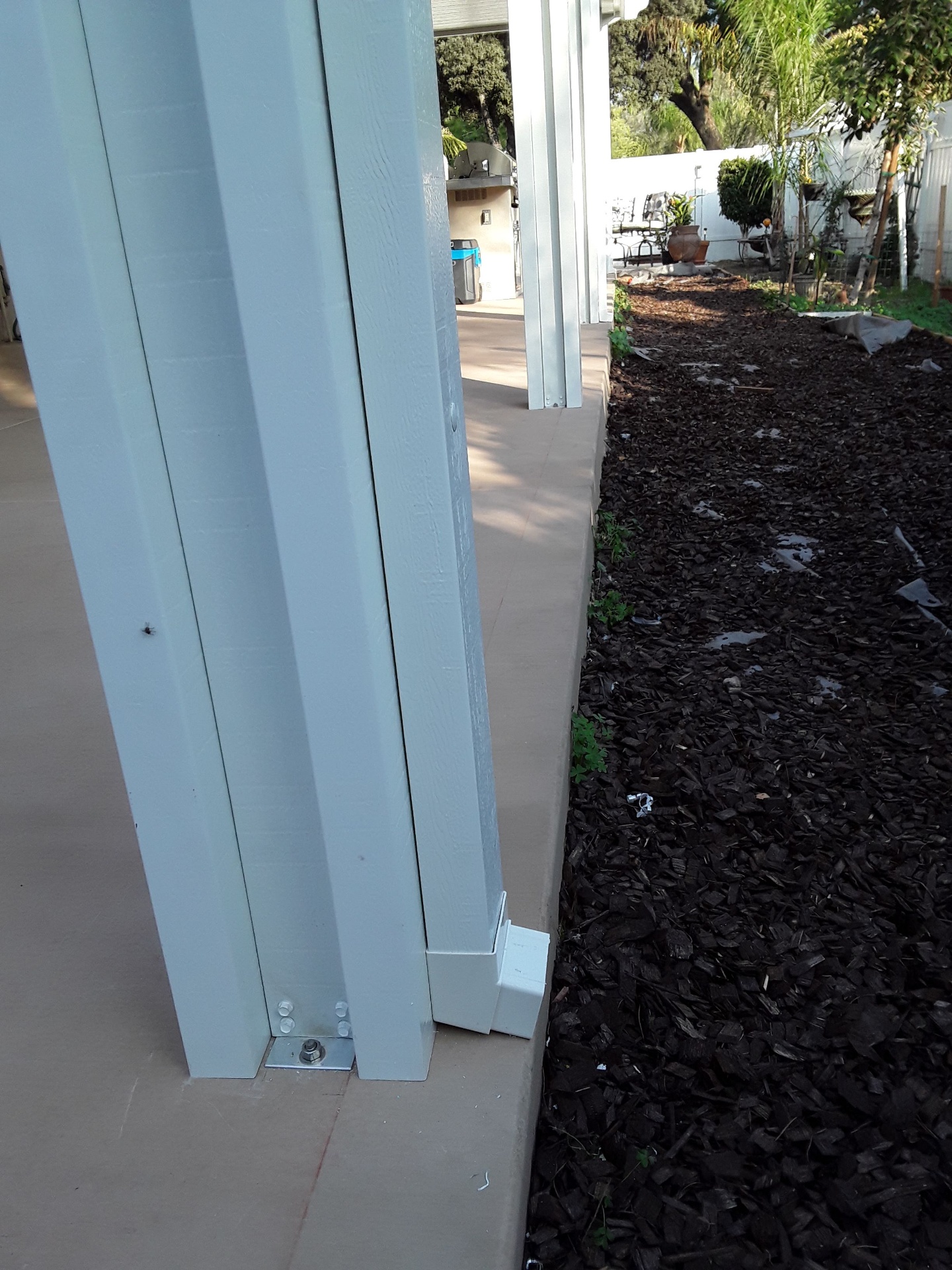 Structural Post & Base Plate Detail