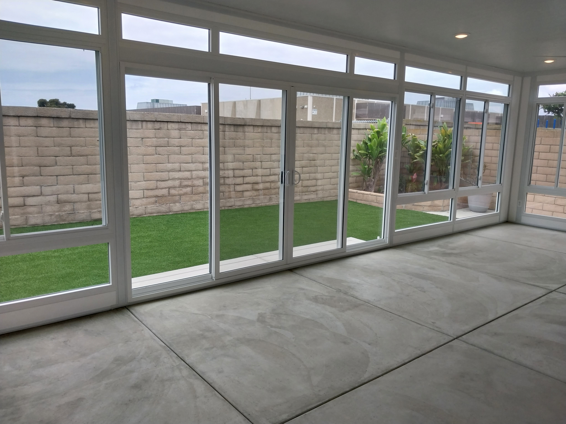 Sunroom Interior with Garden View