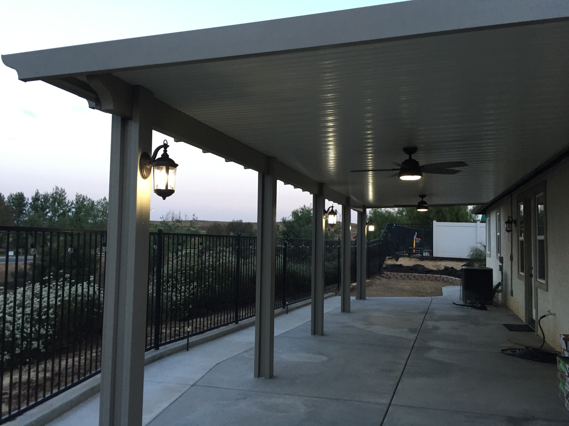 Insulated Patio Cover with Lighting & Fans